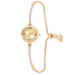 Classic bracket adjustable diamond Gold Women's Watch
